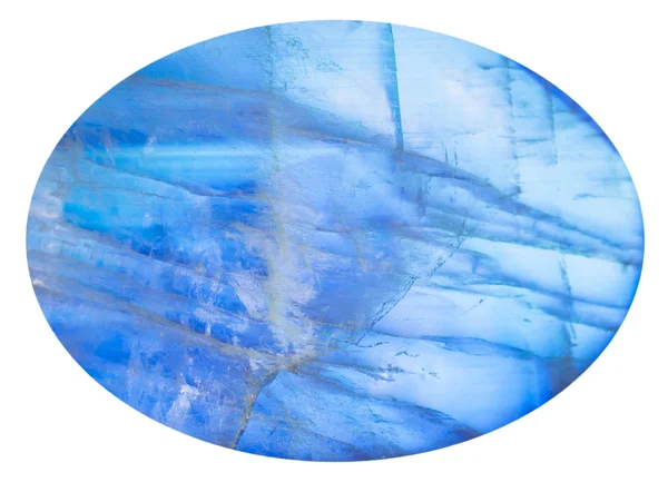 Cabujón de piedra lunar azul (adularia) gema —  Fotos de Stock