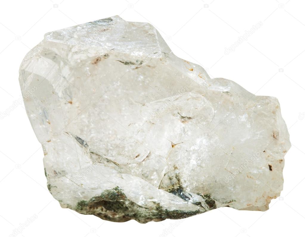 natural rock crystal (clear quartz) mineral stone