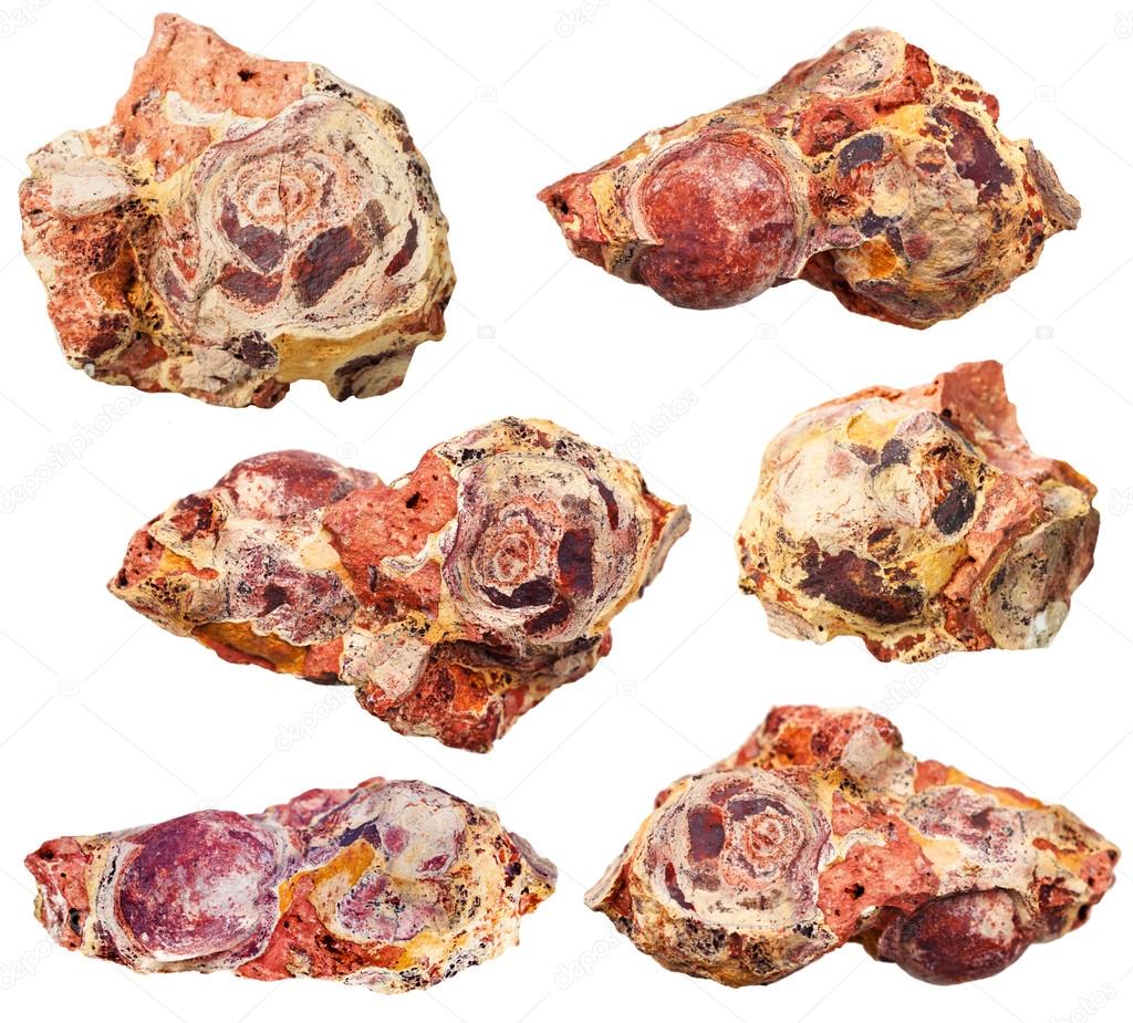 Set Of Bauxite Aluminium Ore Mineral Stones Stock Photo C Vvoennyy 97700960