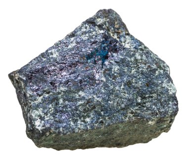 taş izole Bornite (tavus kuşu cevheri) örnek