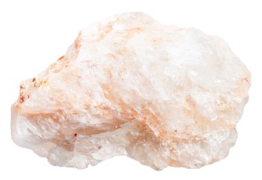 Belomorite (moonstone) rock isolated clipart