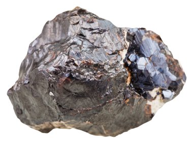 sphalerite (marmatite) kaya üzerinde beyaz izole