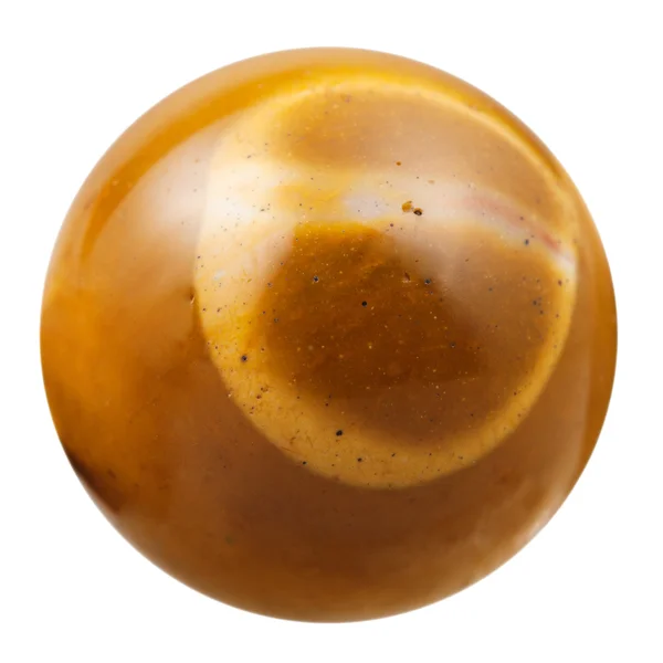 Шар из коричневого природного минерального камня Мукайте — стоковое фото