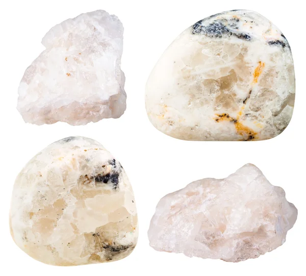 Baryte (barite) tumbled gemstones and rocks — Zdjęcie stockowe