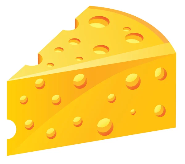 Vektör üçgen parça peynir