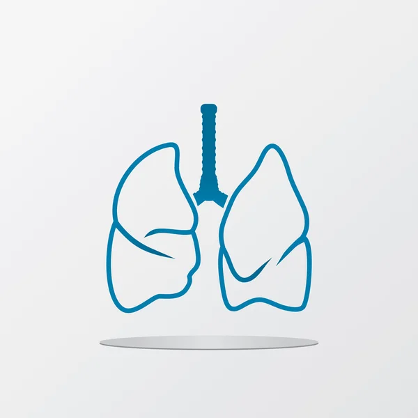 Vector menselijke longen — Stockvector