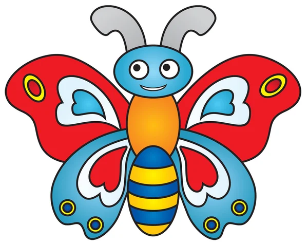 Vektör şirin kelebek çizgi film