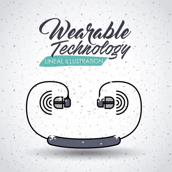 Design de tecnologia wearable —  Vetores de Stock