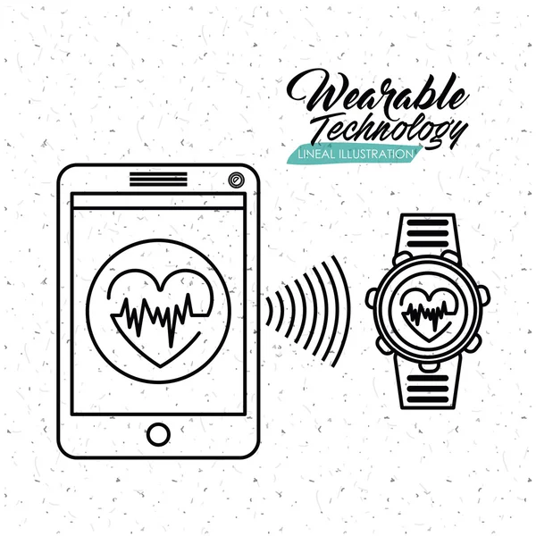 Wearable Technology Design — Stockvektor