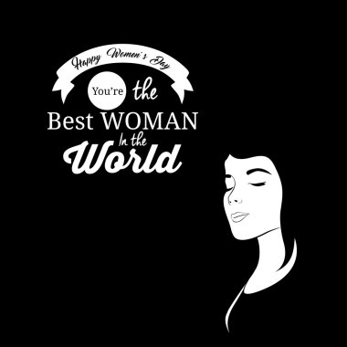 mutlu kadın gün tasarım