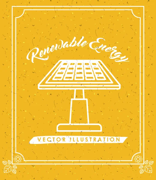 Diseño de energías renovables — Archivo Imágenes Vectoriales