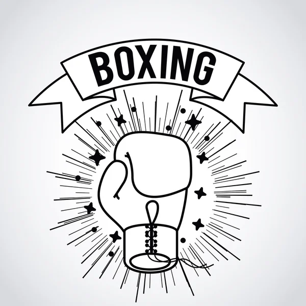 Boxeo deporte diseño — Archivo Imágenes Vectoriales