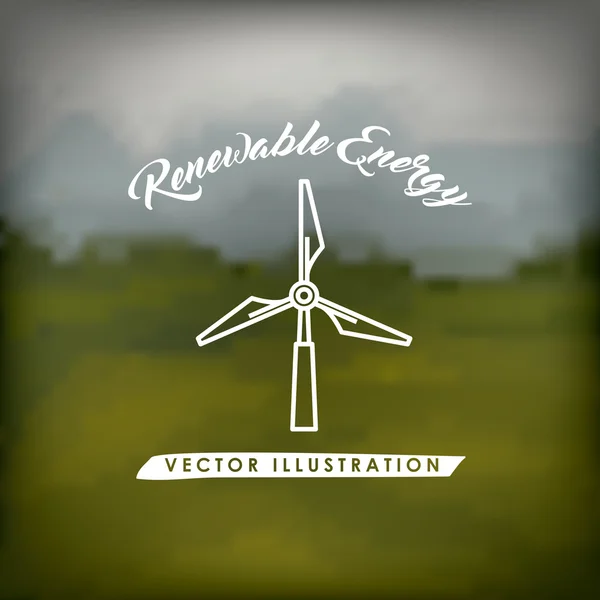 Renewable energy design — Stock Vector