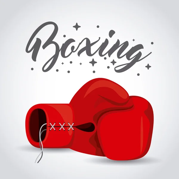 Boxe design sportivo — Vettoriale Stock