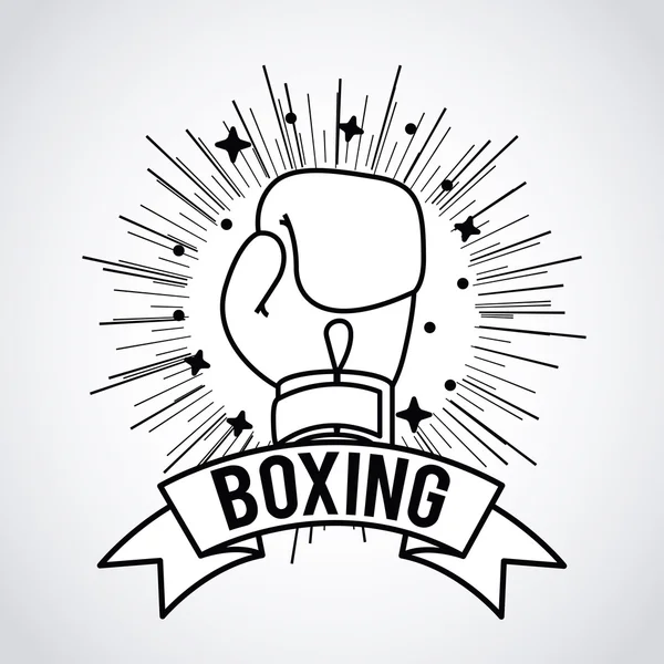 Boxeo deporte diseño — Archivo Imágenes Vectoriales