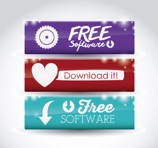 Ontwerp van de software van de Download — Stockvector