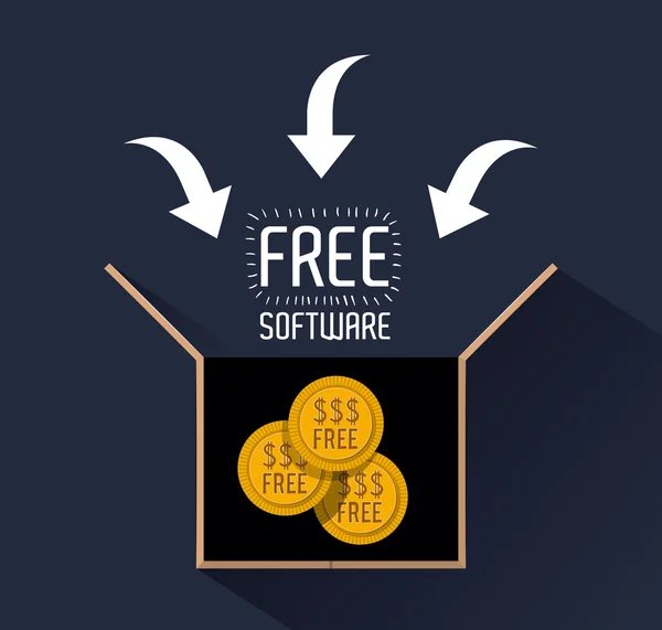 Freie Software — Stockvektor