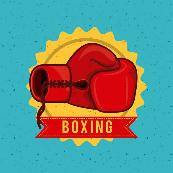 Conception de sport de boxe — Image vectorielle