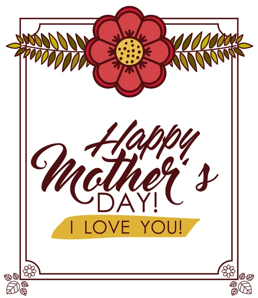 Happy mothers day design — Stock Vector