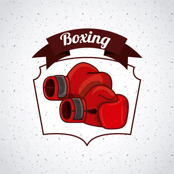 Boxe design sportivo — Vettoriale Stock