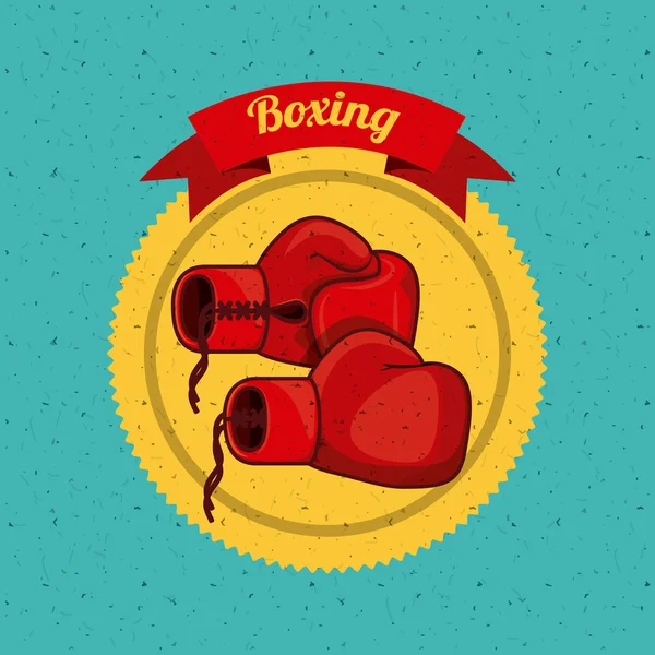 Boxe design sportivo — Vettoriale Stock
