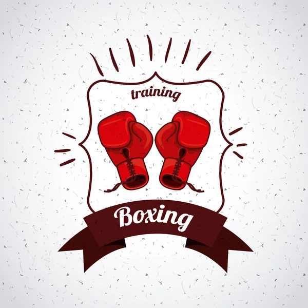 Design de esporte de boxe — Vetor de Stock