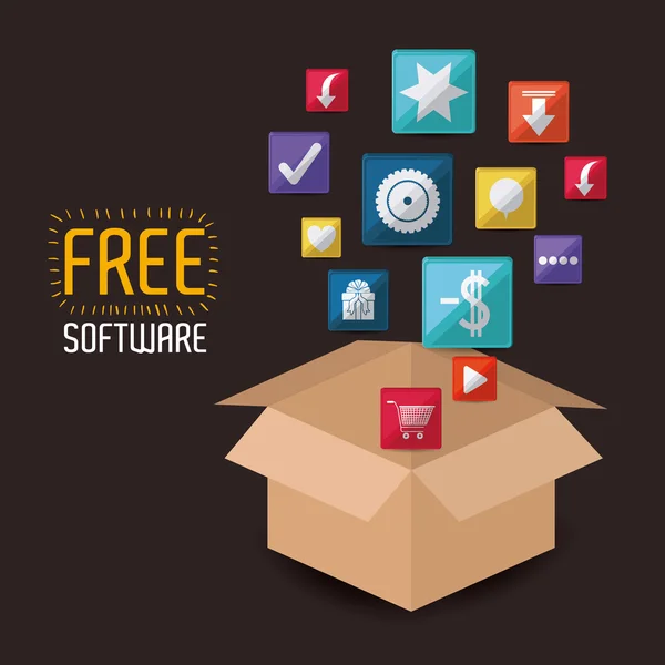 Freie Software — Stockvektor