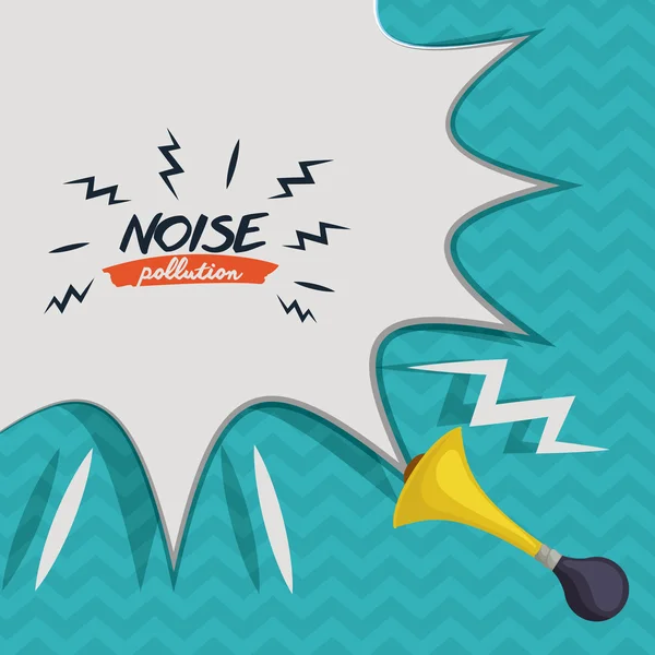 Gürültü kirliliği tasarım — Stok Vektör