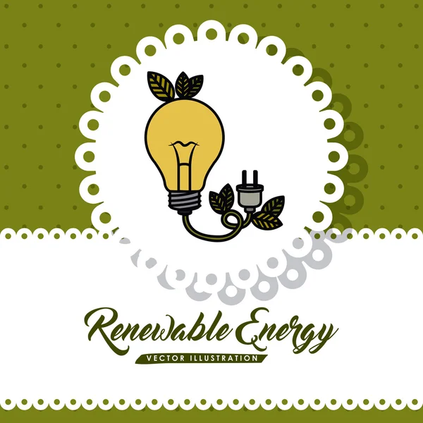 Renewable energy design — Stock Vector