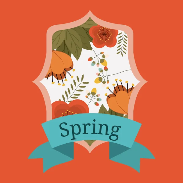 Hello spring design — Stock Vector