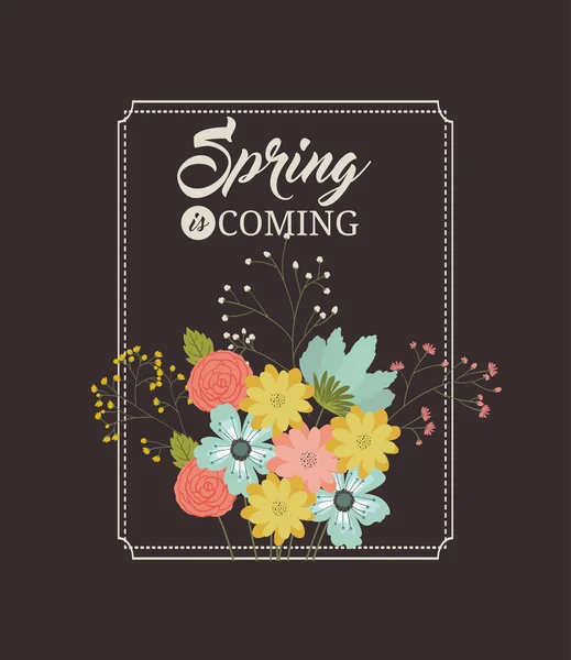 Olá design primavera —  Vetores de Stock