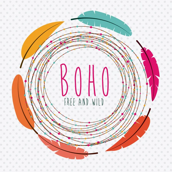 Design de style boho — Image vectorielle