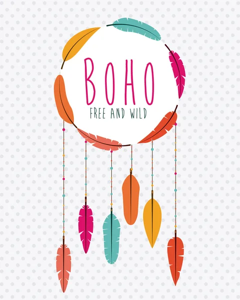 Diseño de estilo boho — Vector de stock