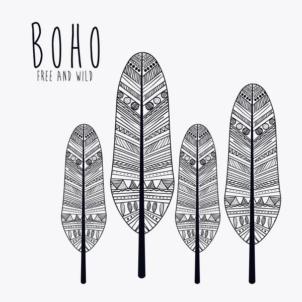 Σχεδιασμός στυλ boho — Διανυσματικό Αρχείο