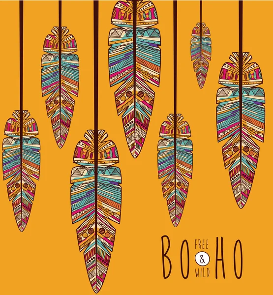 Σχεδιασμός στυλ boho — Διανυσματικό Αρχείο