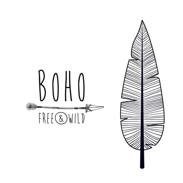 Boho stijl ontwerp — Stockvector