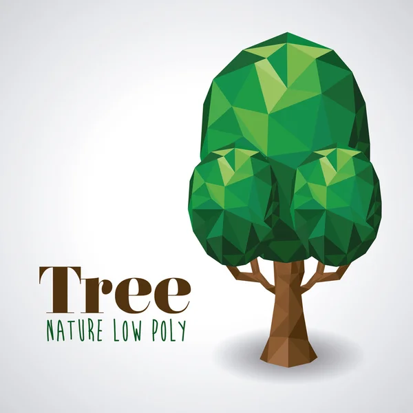 Design low poly nature — Image vectorielle