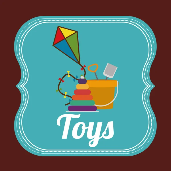 Dzieci zabawki projekt — Wektor stockowy