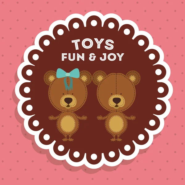 Jouets pour enfants design — Image vectorielle