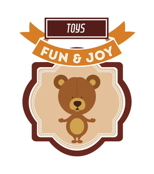 Jouets pour enfants design — Image vectorielle