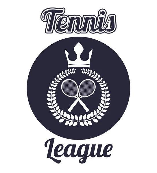 Design der Tennis-Liga — Stockvektor