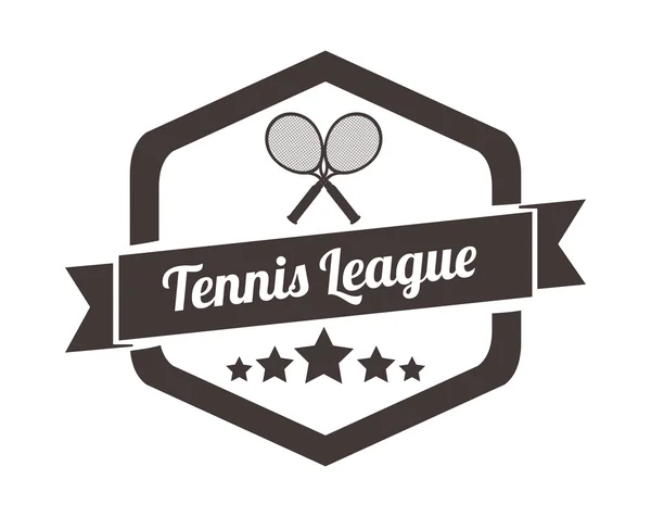 Tennis league design — Stock Vector