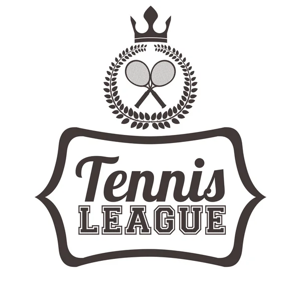 Tennis league design — Stock Vector