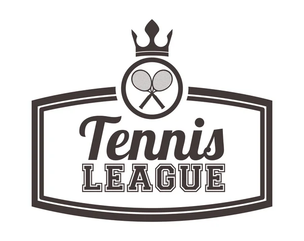 Design campionato di tennis — Vettoriale Stock