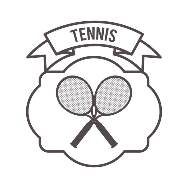 Design der Tennis-Liga — Stockvektor