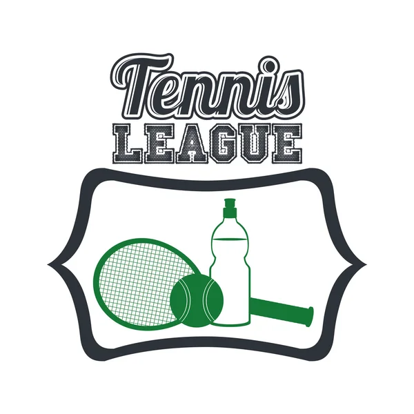 Tennis league design — Stock Vector