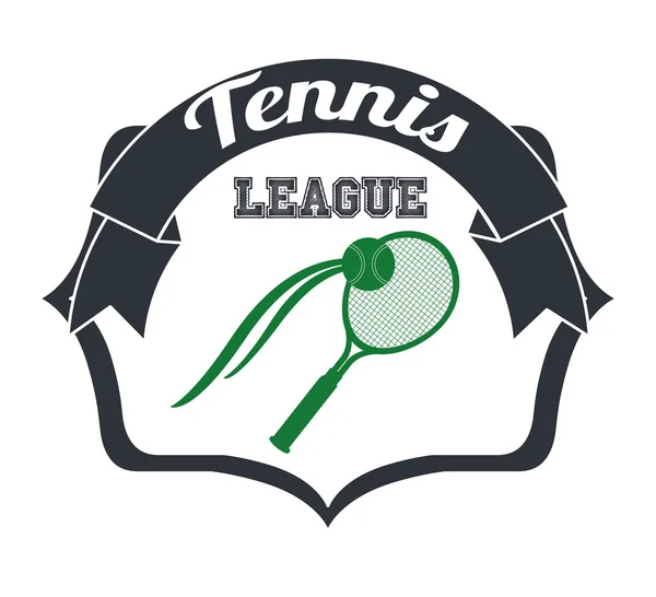 Design der Tennis-Liga — Stockvektor