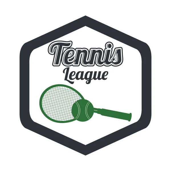 Tennis league design — Stock Vector