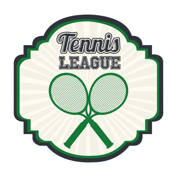 Diseño de liga de tenis — Archivo Imágenes Vectoriales