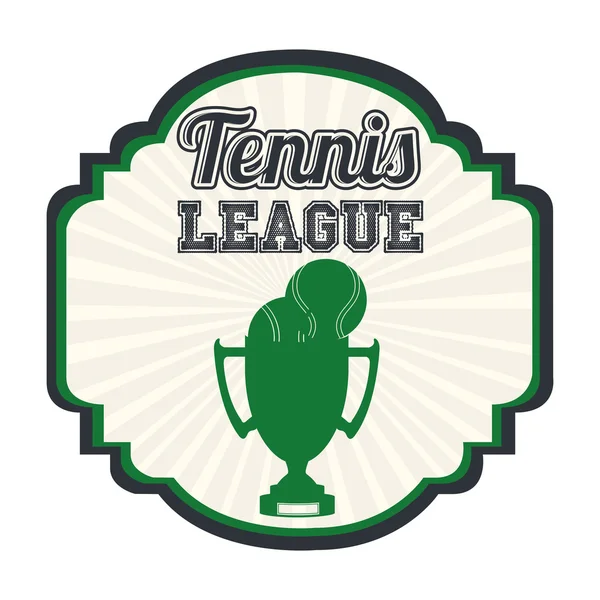Diseño de liga de tenis — Vector de stock